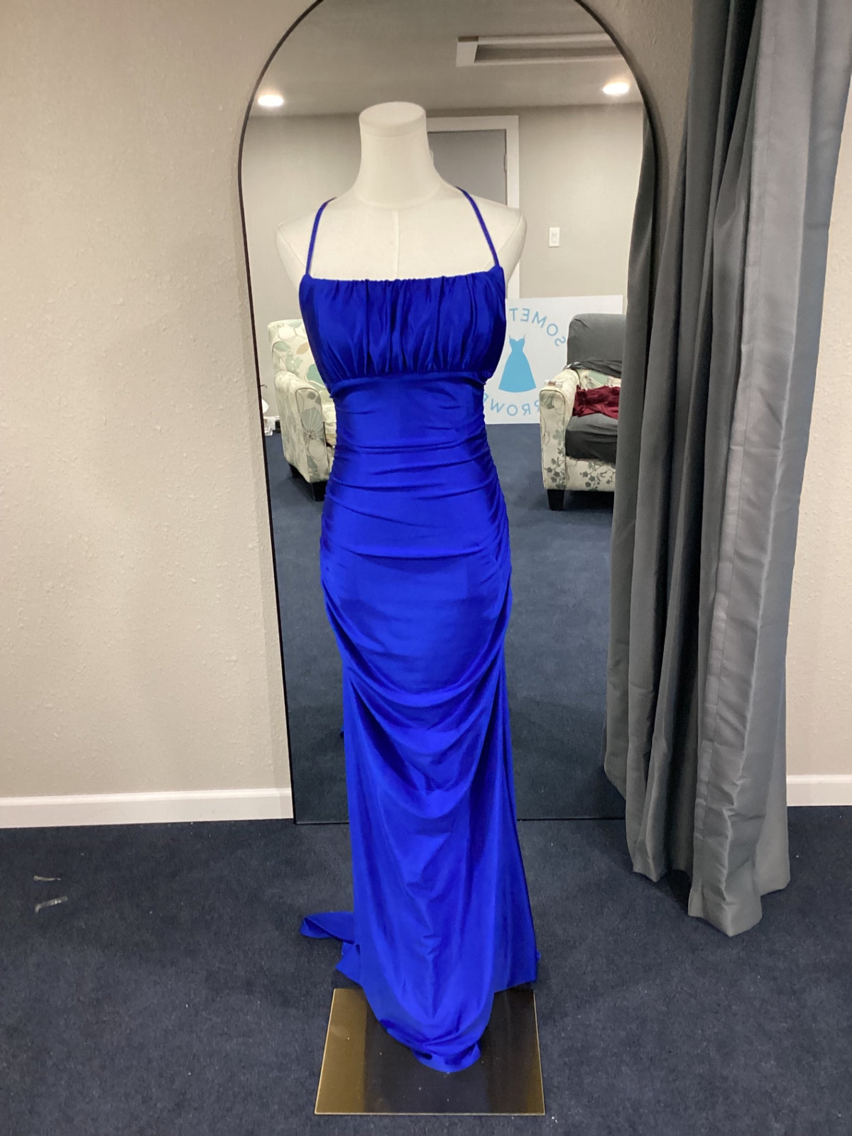 Windsor Evening Gown medium blue