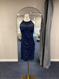 Davids bridal Evening Gown 8 Navy Blue