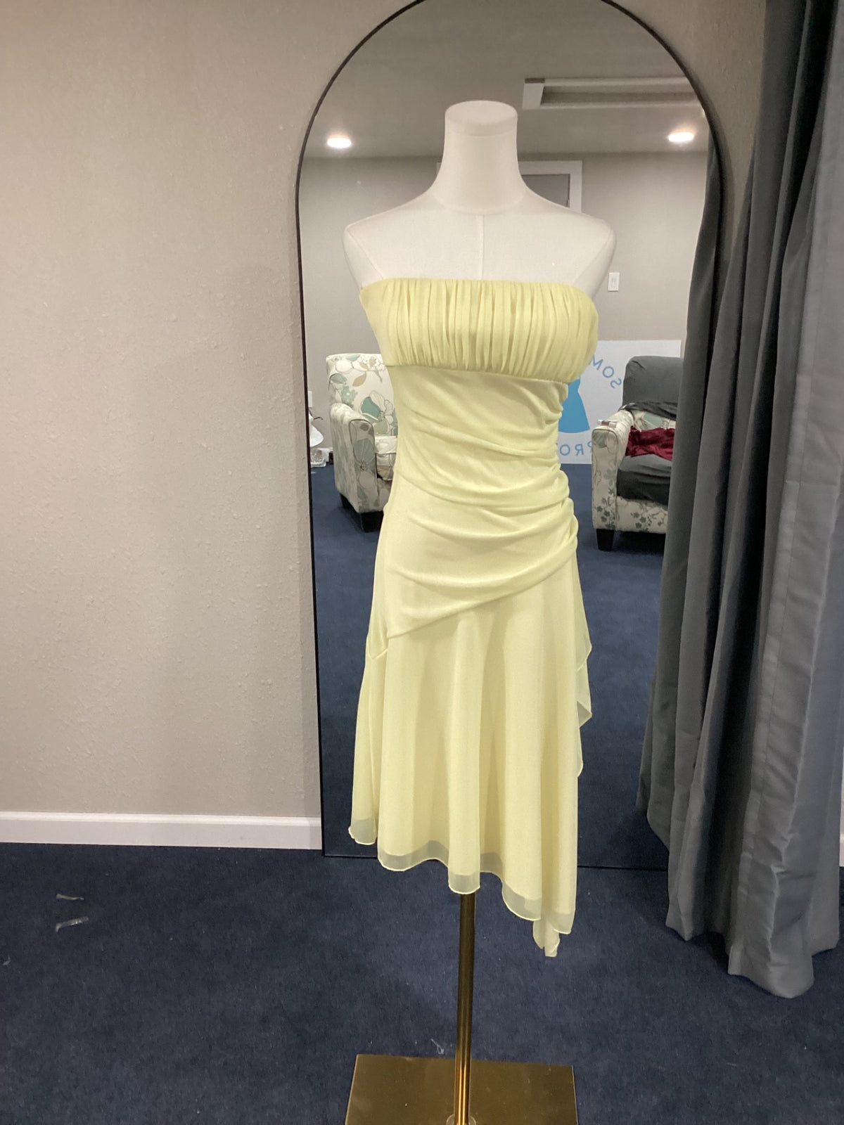 Teeze Me Evening Gown Medium Yellow