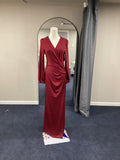 Dress Day Evening Gown Medium maroon