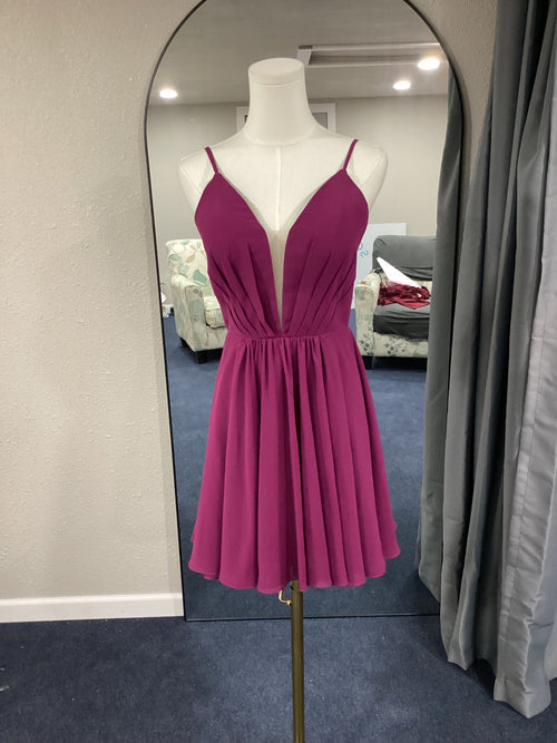 Abby Paris Evening Gown 6 Fuchsia