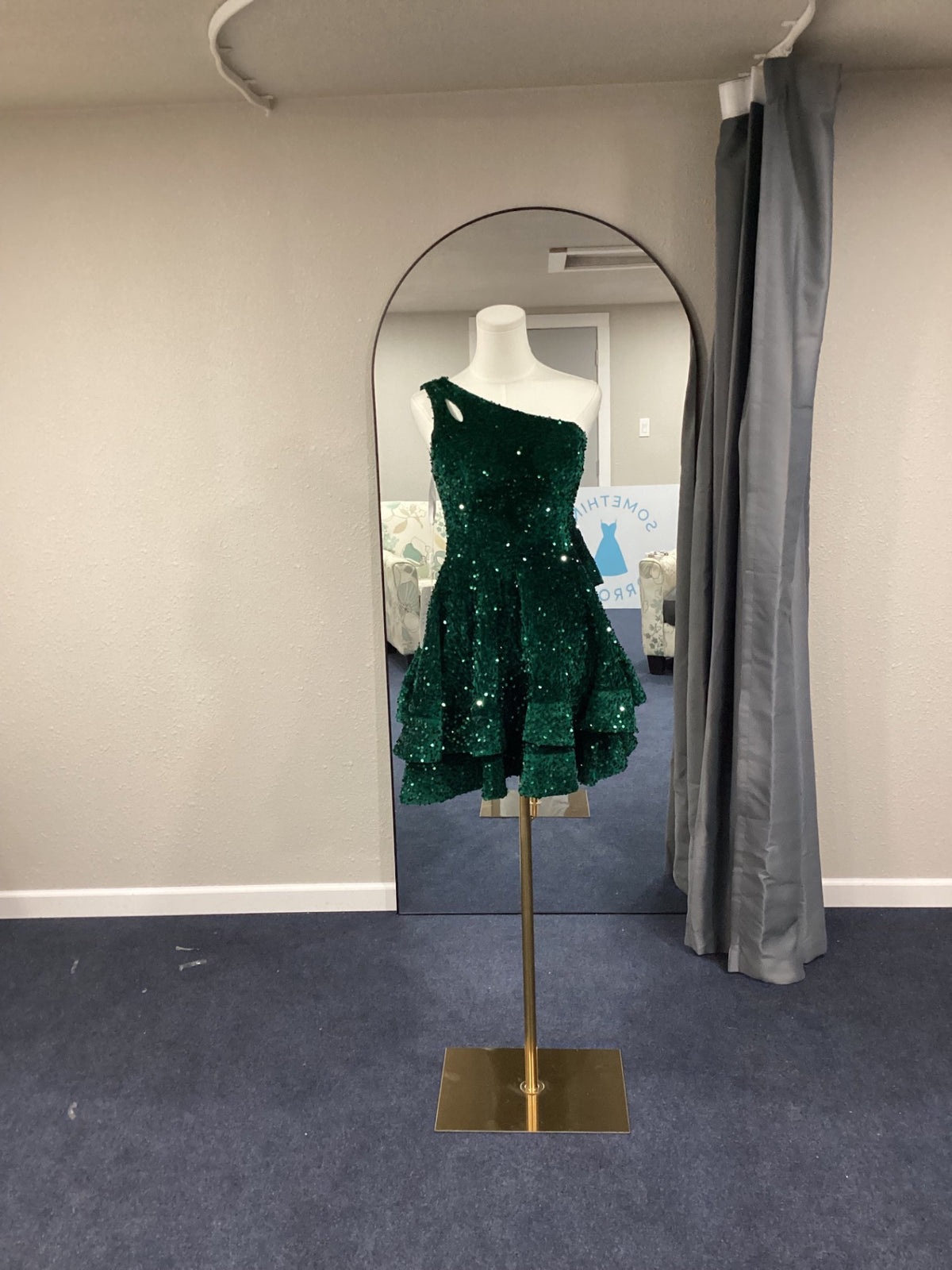 Short Evening Gown 4 Green