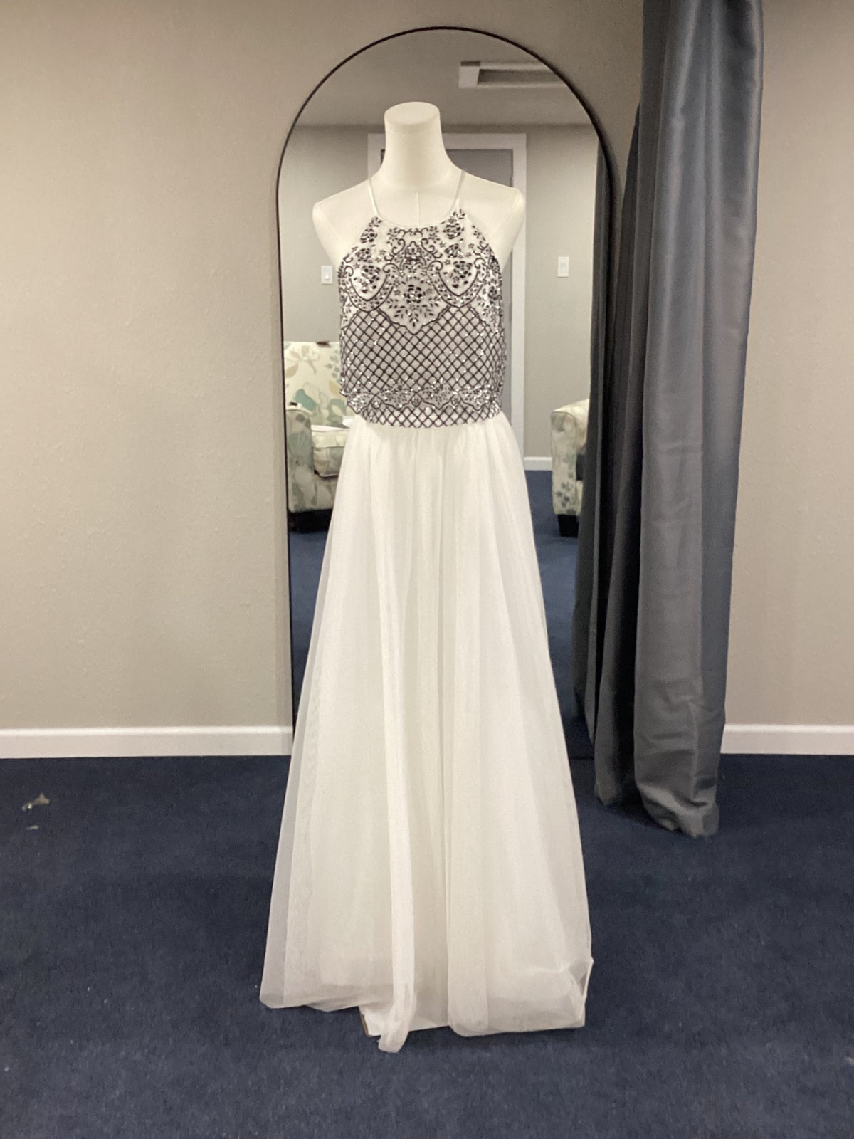 Teeze Me Evening Gown 7 White