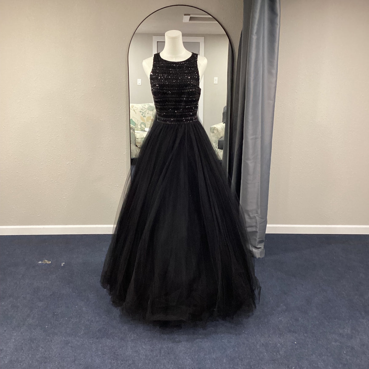 Madison James Evening Gown 10 Black