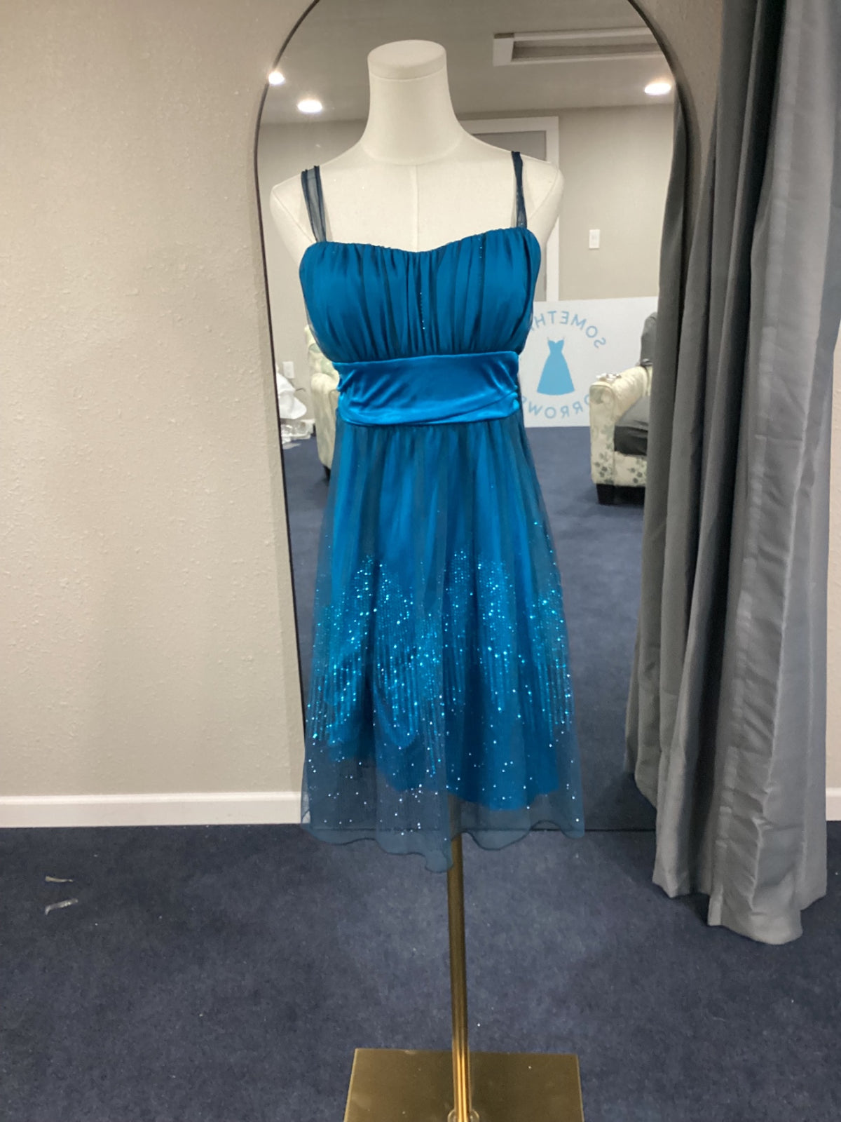 I.N San Fransisco Evening Gown Large Blue