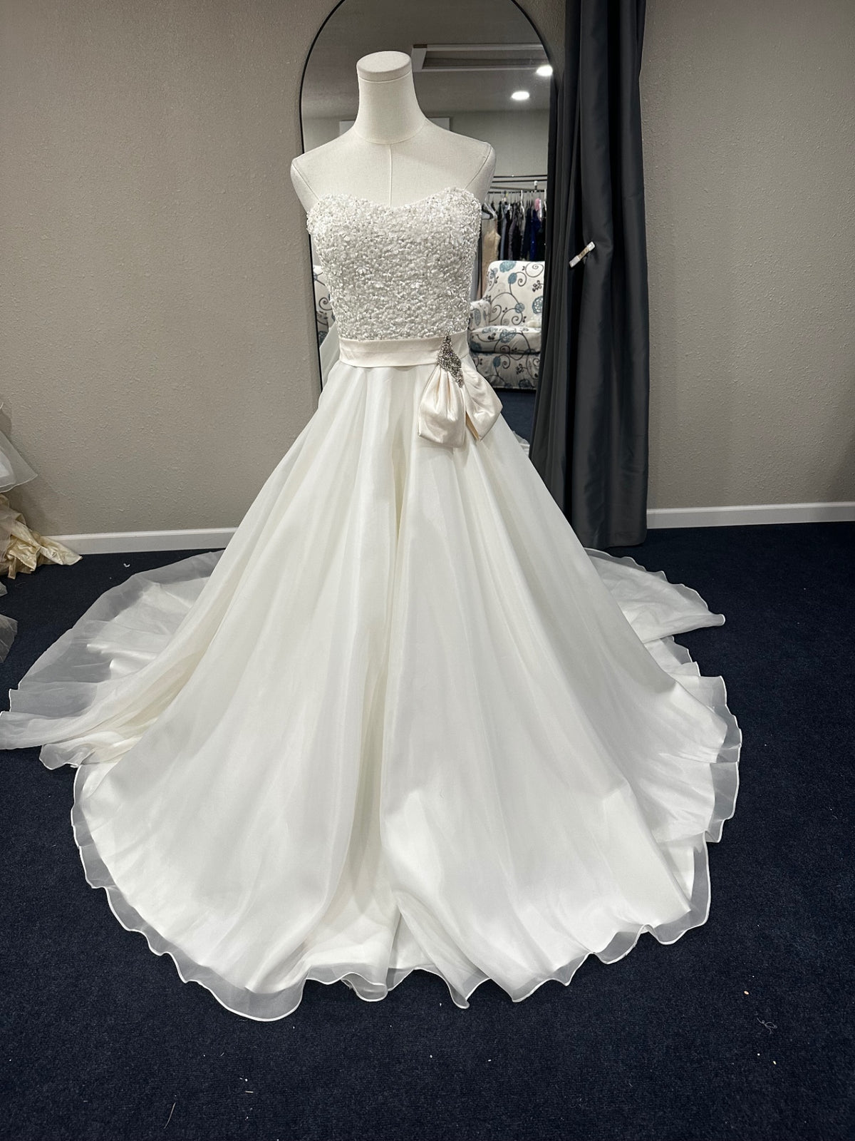 Justin Alexander Wedding Dress 12 White