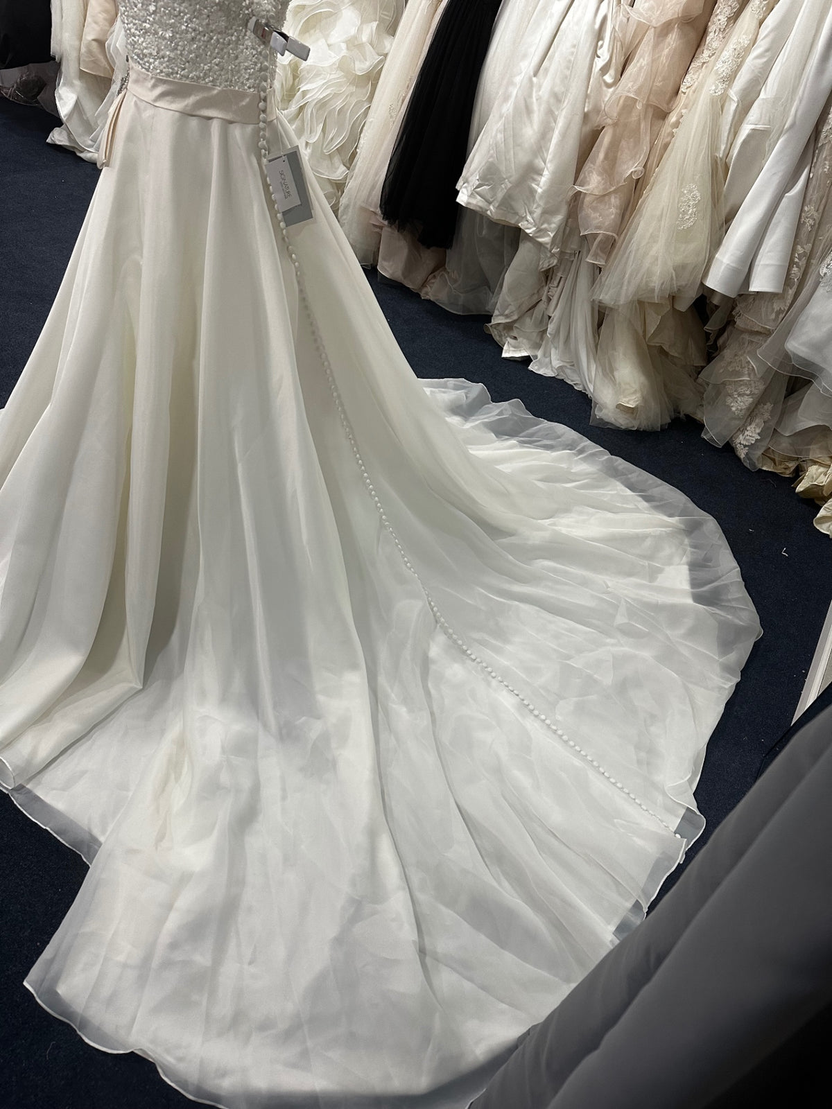 Justin Alexander Wedding Dress 12 White