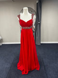 Dave and Johnny Evening Gown 3/4 Red
