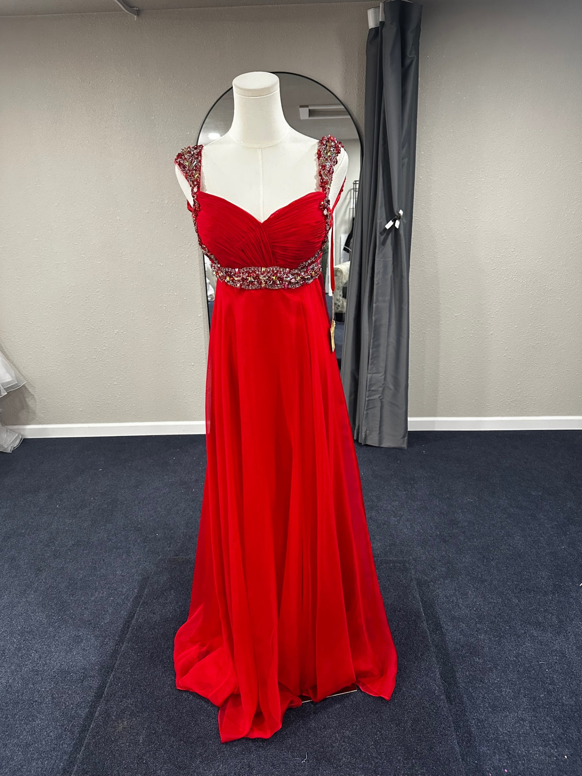 Dave and Johnny Evening Gown 3/4 Red