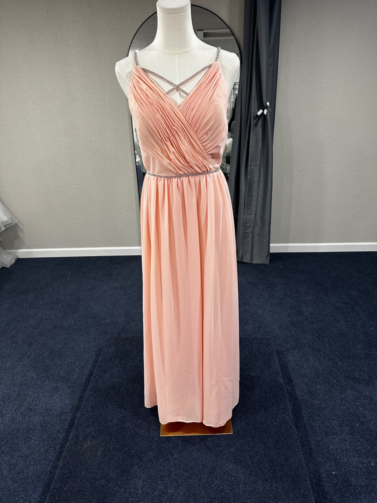 Christina Wu Evening Gown 6 Peach