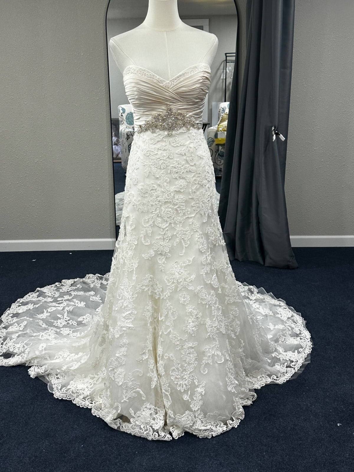 CB Couture Wedding Dress 4 Ivory/White