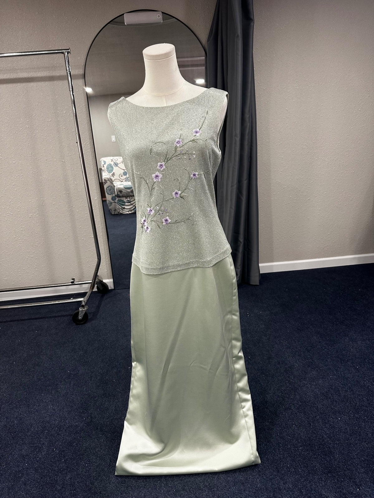 Evening Gown size 12  Light Green