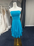 Davids bridal Evening Gown 0 Blue