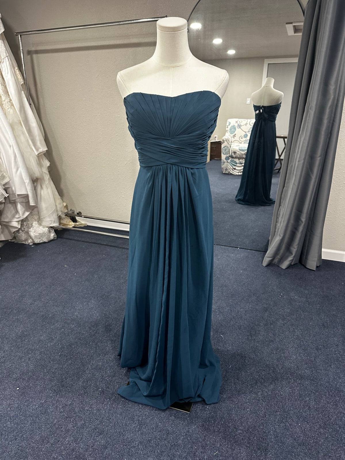Davids bridal Evening Gown 12 Teal
