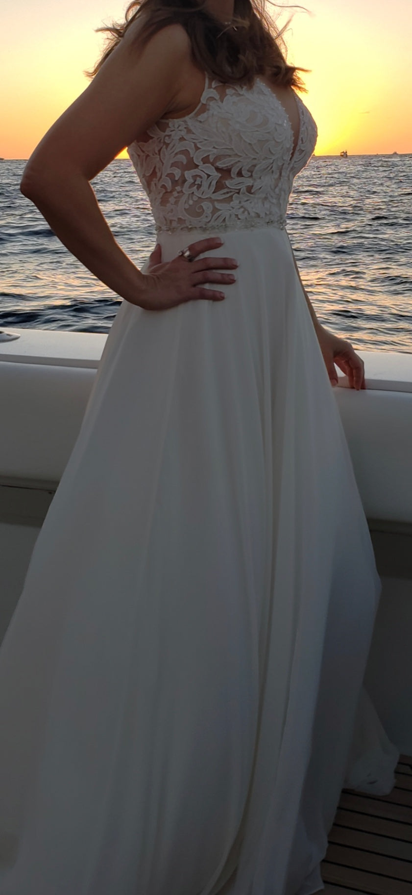 David’s bridal Wedding Dress 4 Ivory