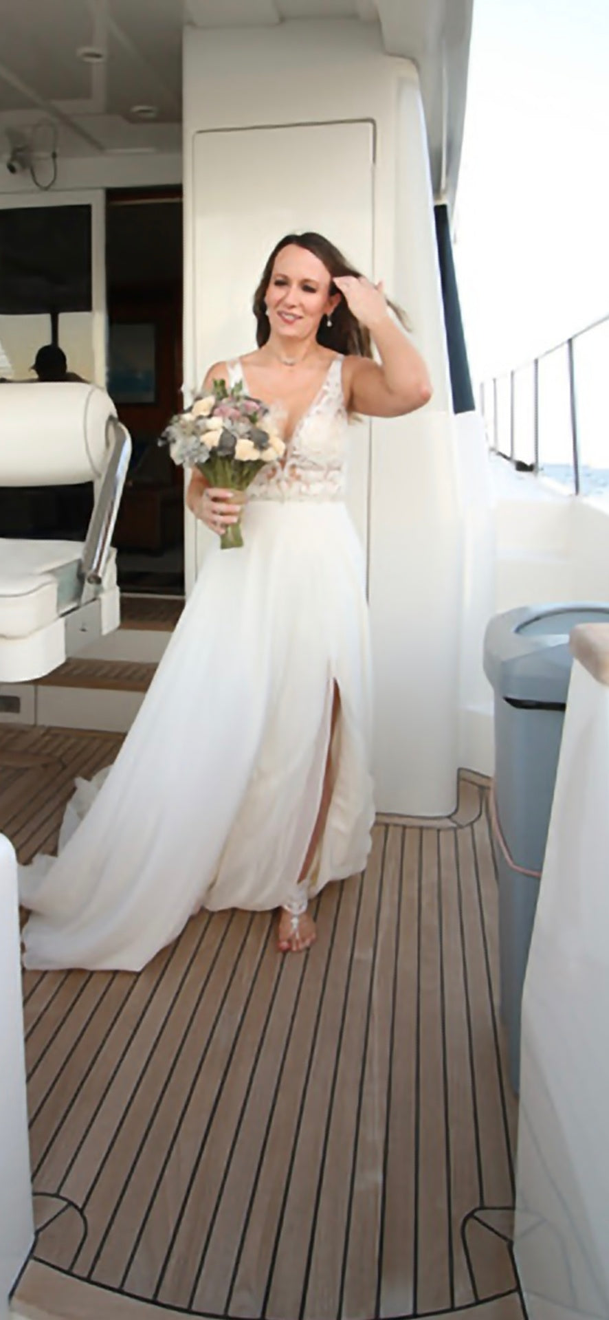 David’s bridal Wedding Dress 4 Ivory