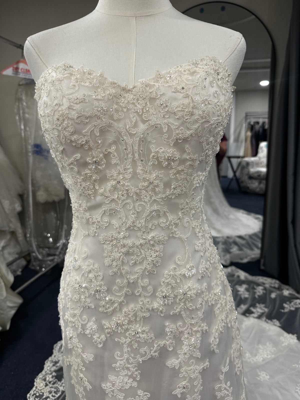 Maggie Sottero Wedding Dress 10 Ivory/Beige