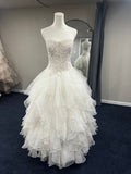 Oleg Cassini Wedding Dress 8 White