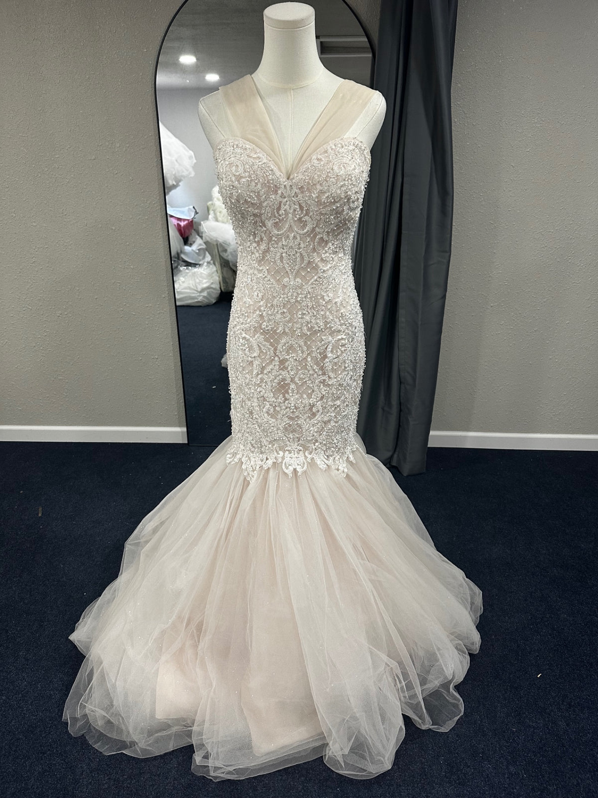 Madison James Wedding Dress 10 Ivory/Beige