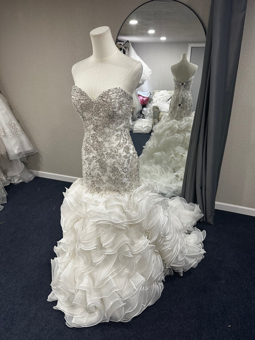 Angelina Faccenda Wedding Dress 10 White