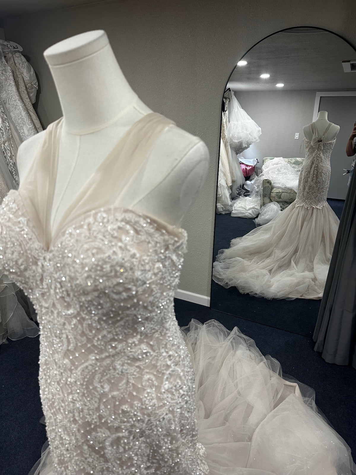Madison James Wedding Dress 10 Ivory/Beige
