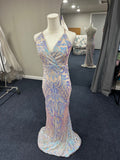 Symphony Size Medium Pink, Blue, Silver