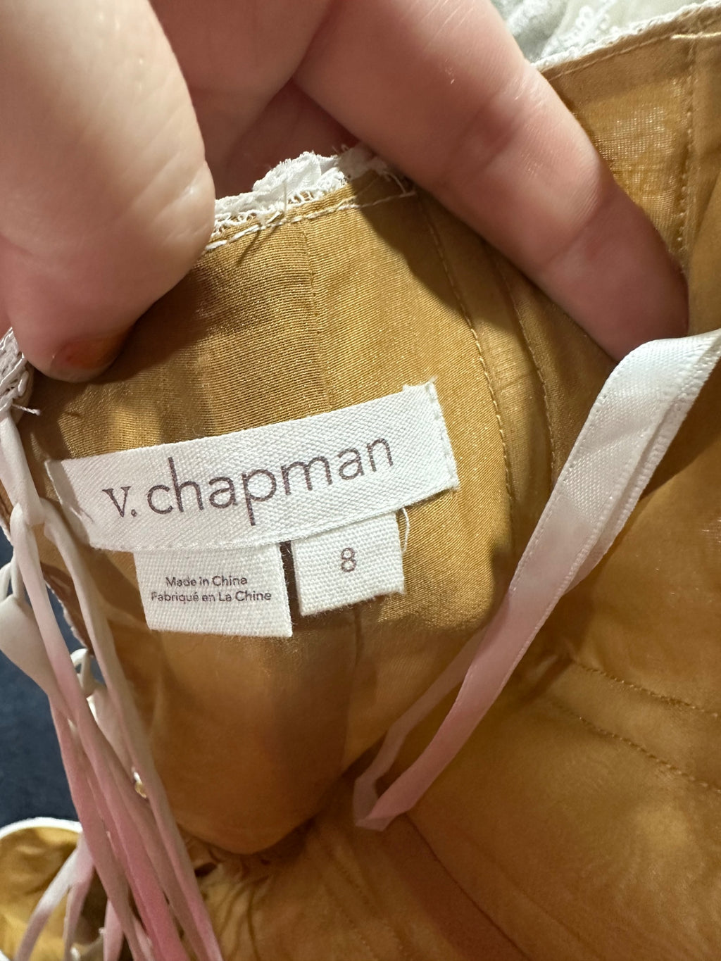 v. chapman Size 8 Ivory/Beige