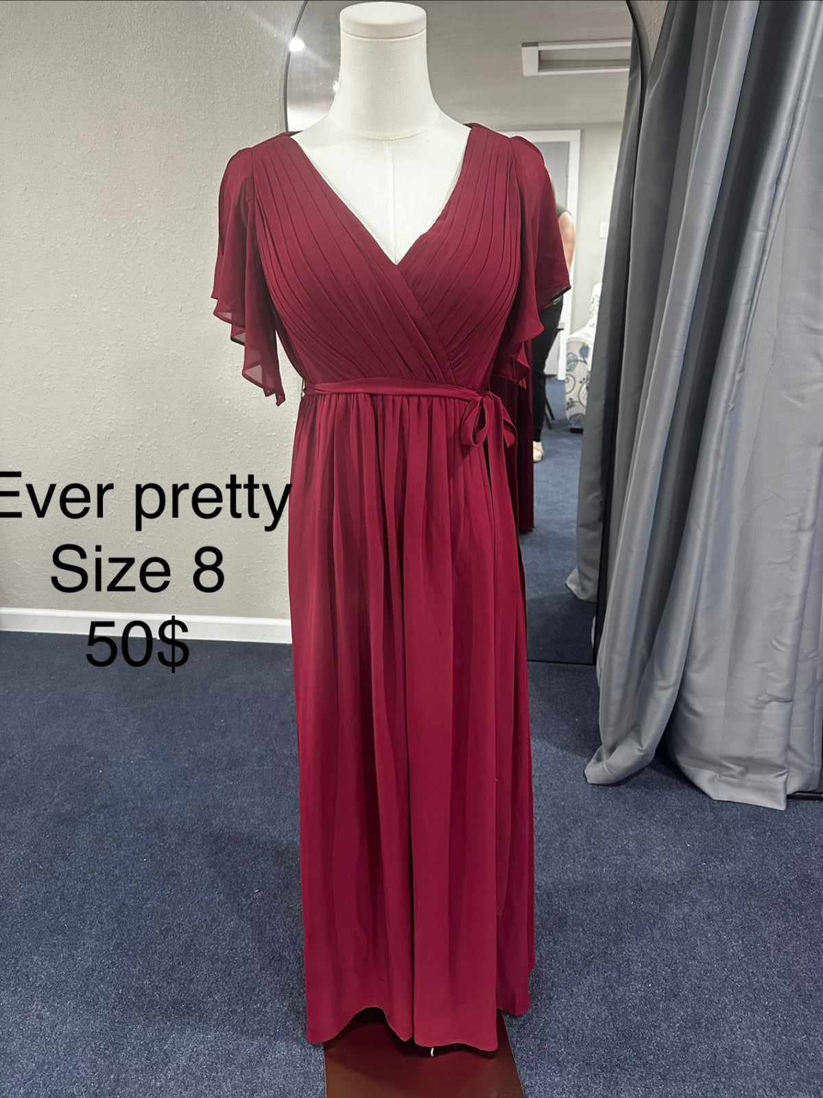 Ever pretty Size 8 Burgandy
