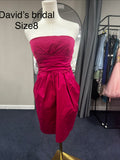 David’s bridal Size 8 Pink