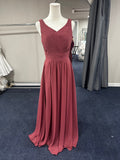 Azazie Size 4 Dusty Rose