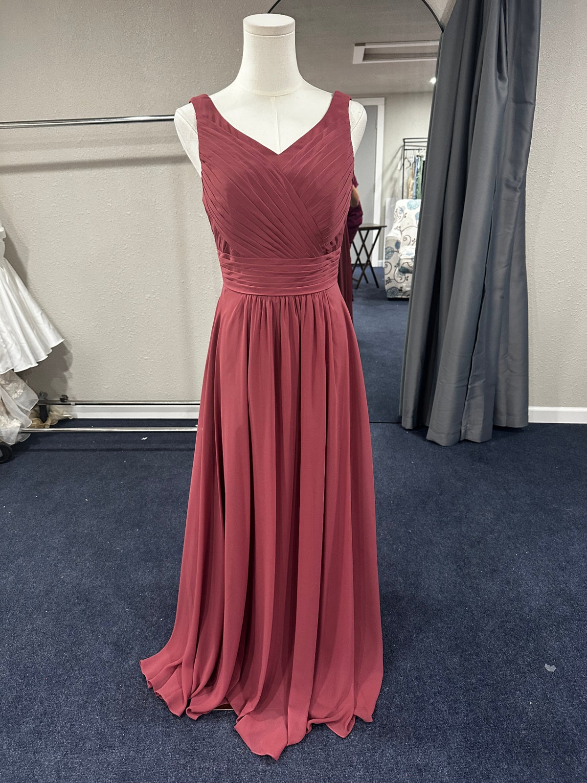 Azazie Size 4 Dusty Rose