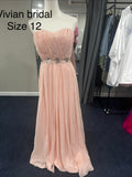 Vivian bridal Size 12 Peach
