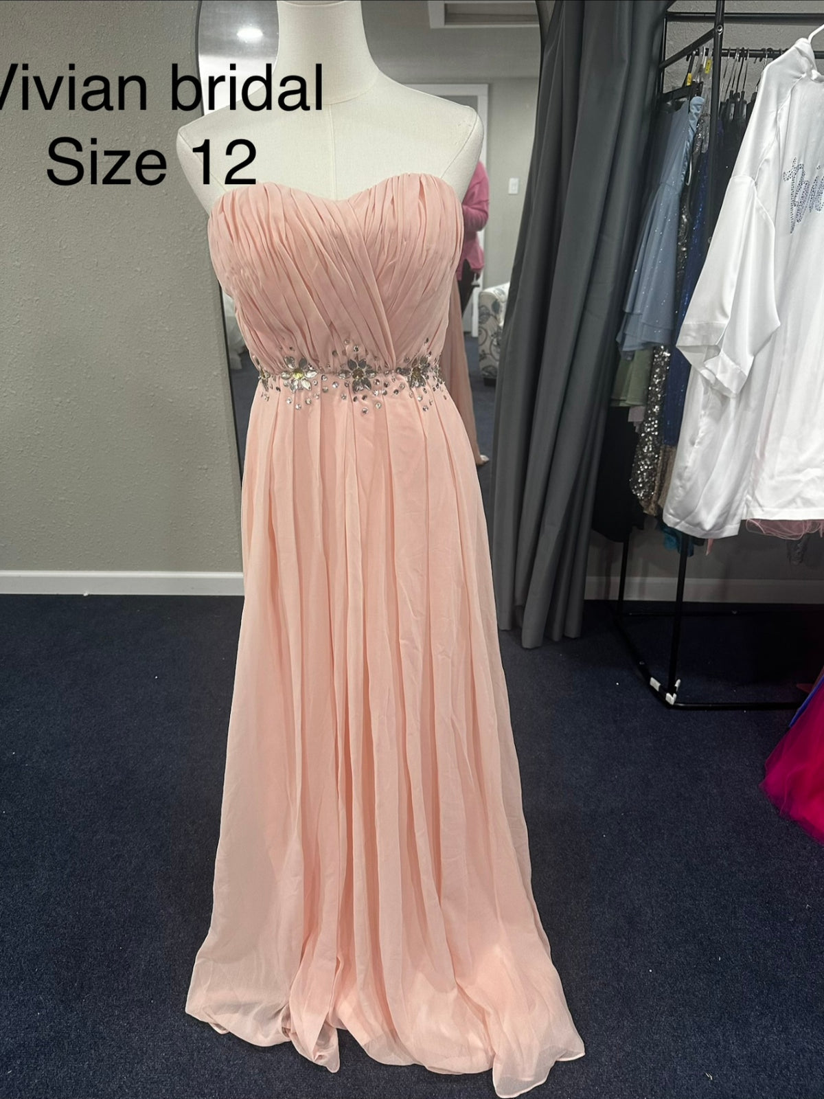 Vivian bridal Size 12 Peach